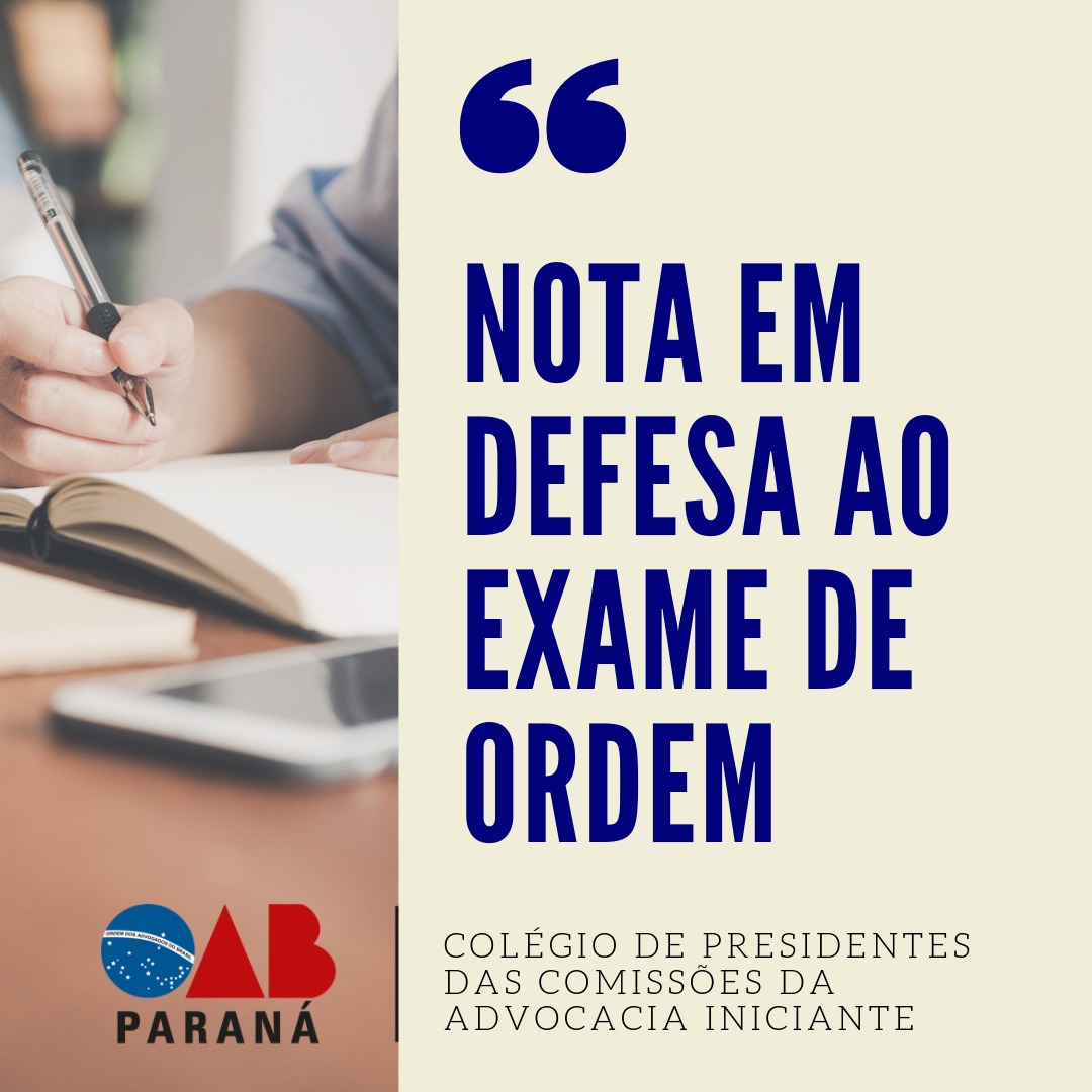 Nota em defesa ao Exame da Ordem
