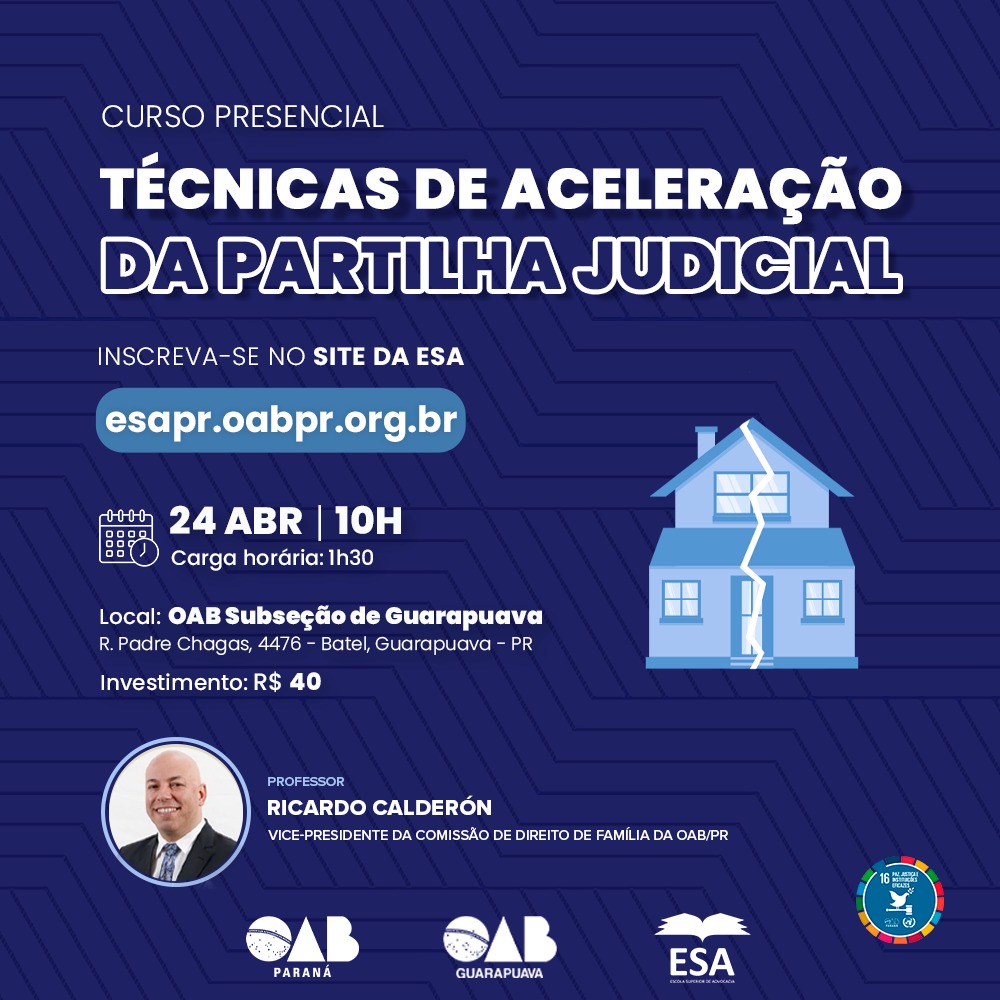Curso Técnicas de Aceleração da Partilha Judicial