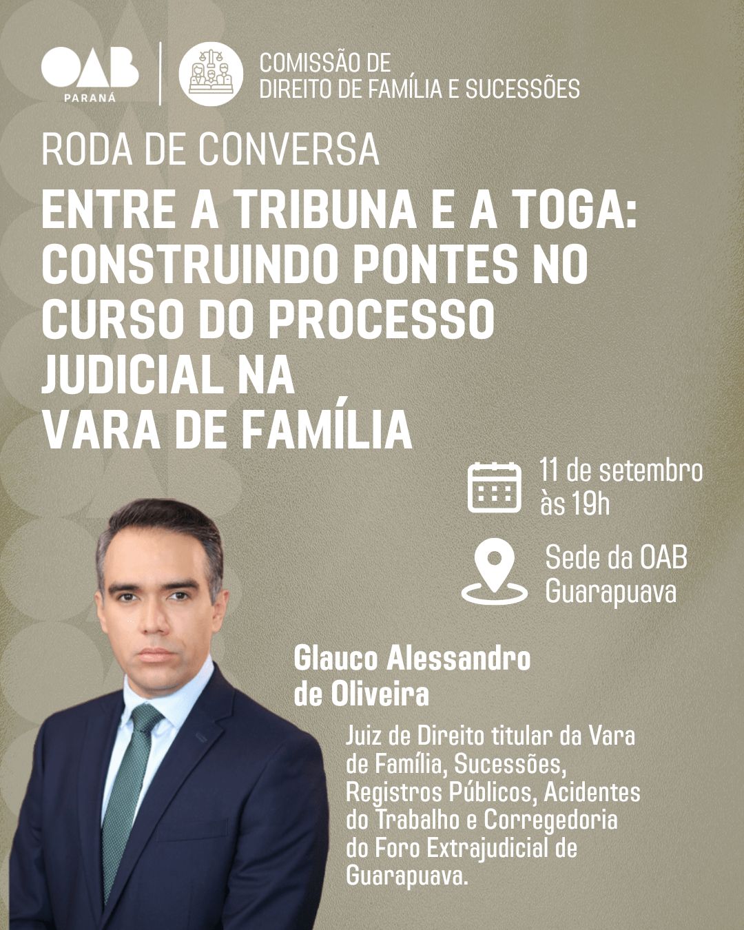 RODA DE CONVERSA: ENTRE A TRIBUNA E A TOGA
