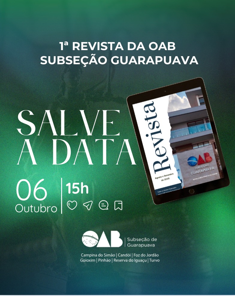 Convite Especial à Advocacia de Guarapuava!