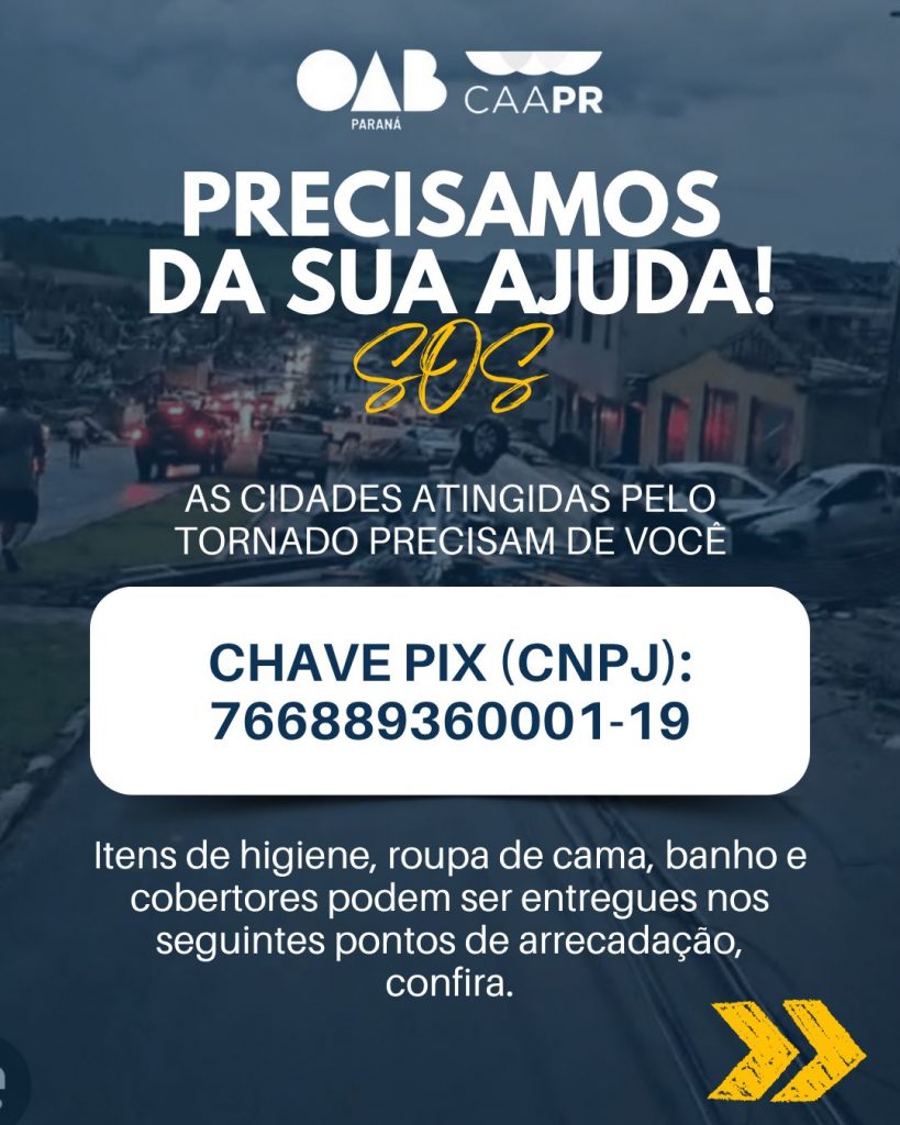 As cidades atingidas pelo tornado precisam de você!